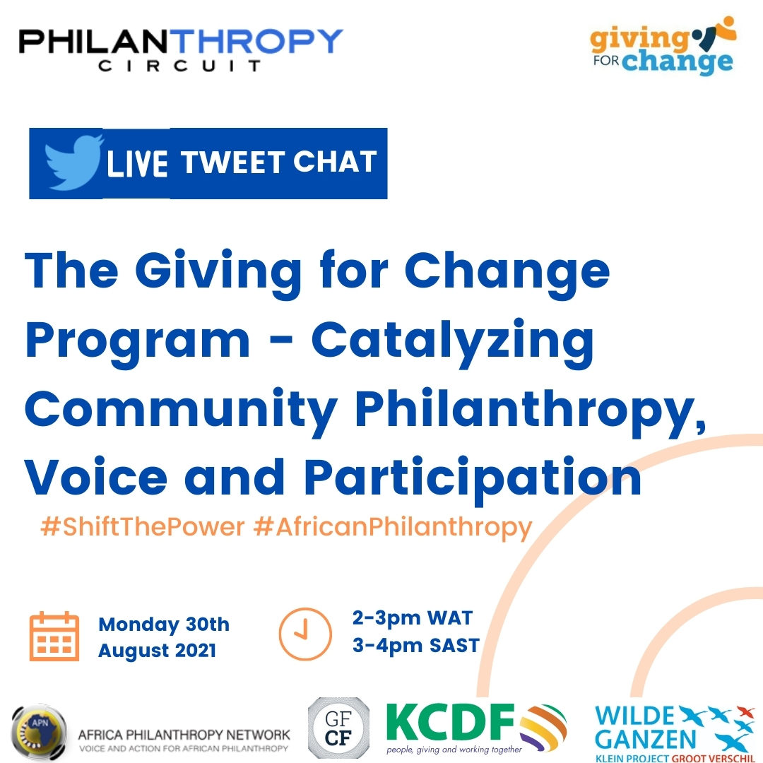 The Giving for Change program – Catalyzing Community Philanthropy, Voice, and Participation