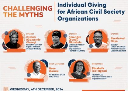 Challenging the Myths: Individual Giving for African Civil Society Organizations